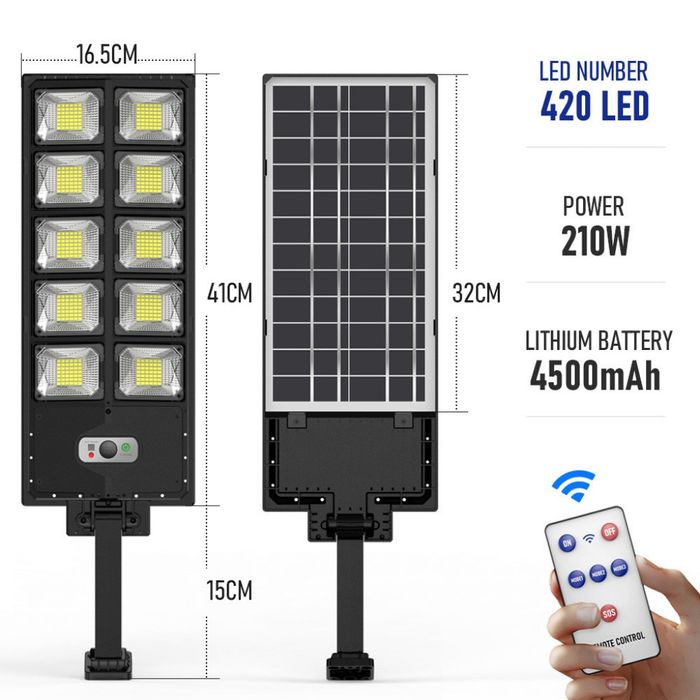 ПРОМО!!! Мощна соларна лампа  с ефективно LED осветление