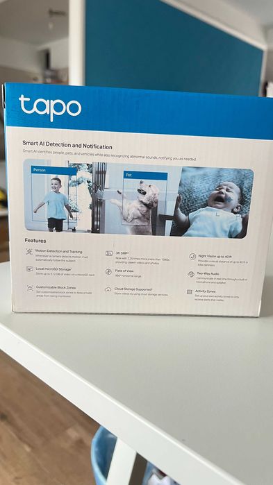 Cameră Wi-Fi TP-Link Tapo C230 3K (5MP) – rotativă, smart, nouă și SH