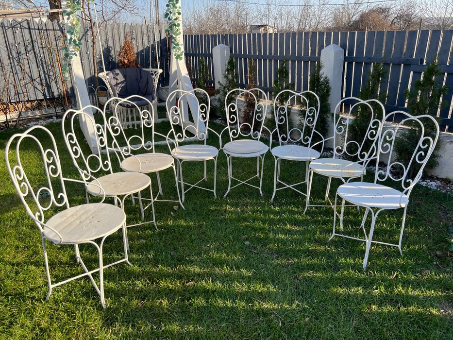 Scaune vintage de metal