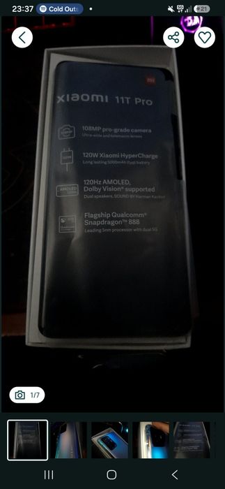 Xiaomi 11t pro 256gb 8 gb ram