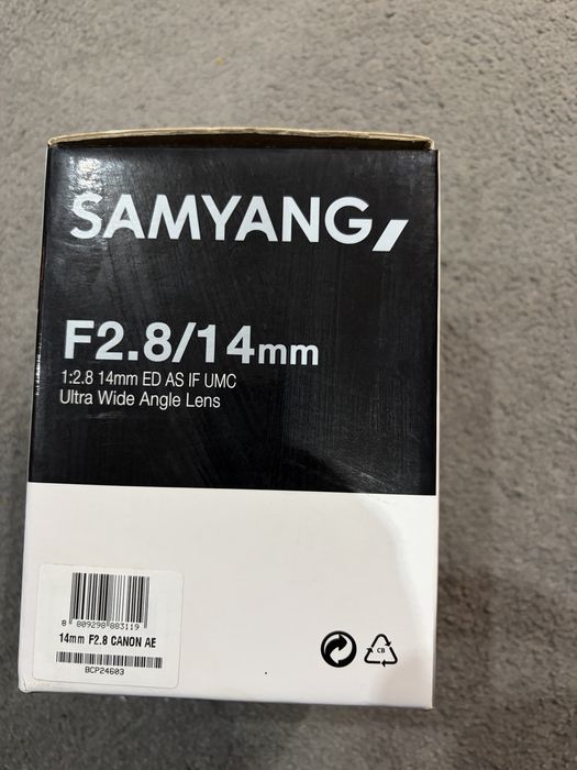 Obiectiv Samyang 14mm f/2.8  - Canon EF