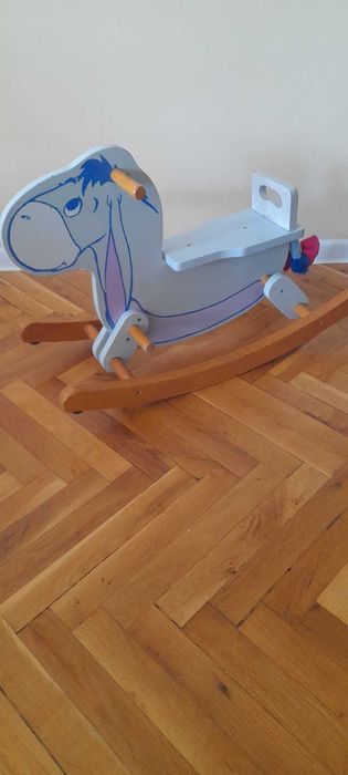 Детско дървено конче-магаренце