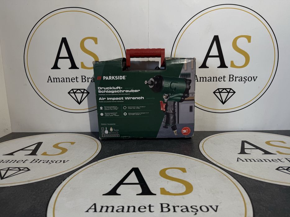 Pistol pneumatic roti impact 1/2 Parkside PDSS 310 C6 ca Nou
