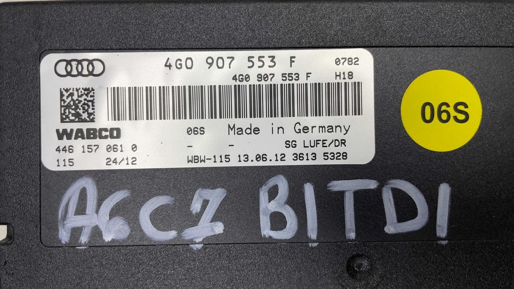 Компютър въздушно окачване AUDI A6 A7 A8 4G0907553F