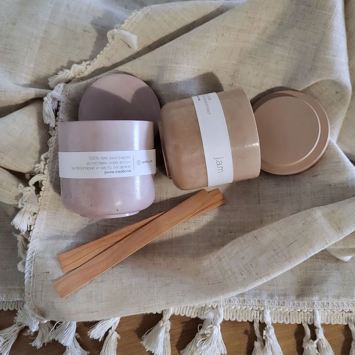 Ароматни соеви свещи. Дървен фитил