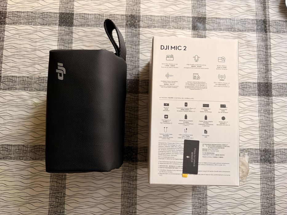 DJI MIC 2 Професионален безжичен микрофон 2 души bluetooth iOS type C