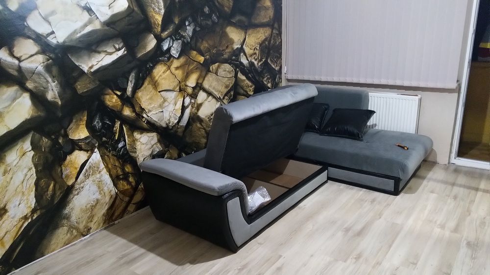 Ъглов холов диван Принцес  S 2 Разтегателен със маса