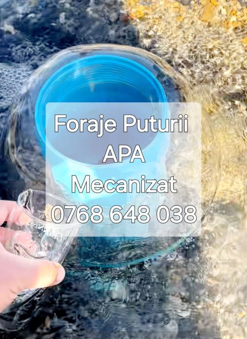 Foraje Puturii Apa Mica-Mare Adancime