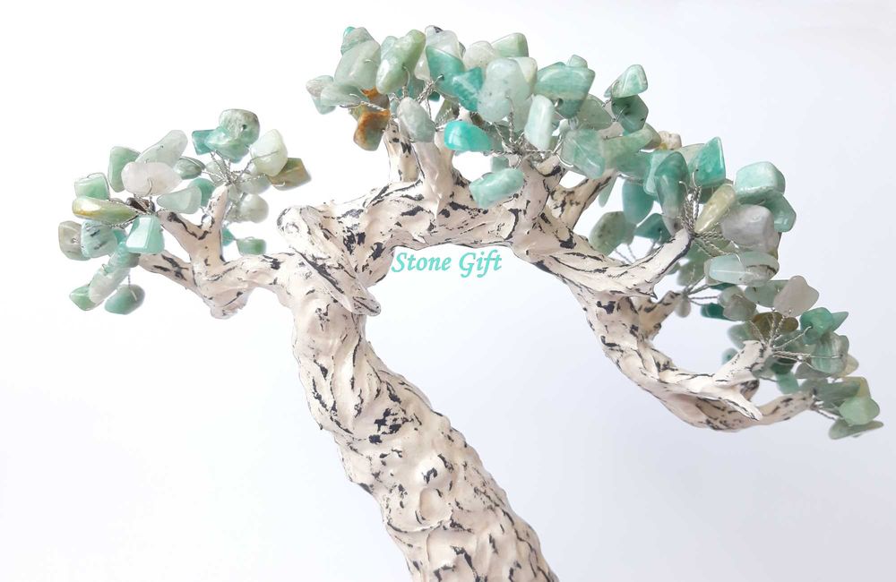 Дръвче Амазонит, Подарък Приятел, Кръщене, Подарък Кръстници, Класна