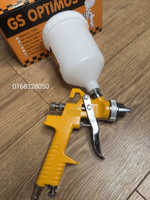 Pistol de vopsit cu aer comprimat, rezervor 600 ml