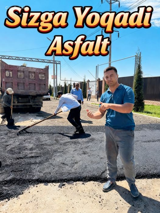 Асфальт хизмати/ Asfalt Yotqizish Ishlari Asfalt qilamiz/ Асфалт иши