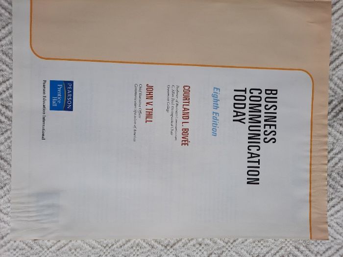 Business Communication Today - Courtland L. Bovée, John V. Thill
