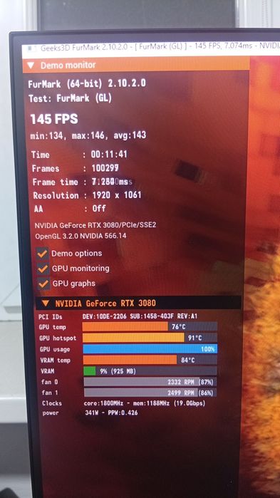 GeForce RTX 3080 Aorus Master 10GB GDDR6X
