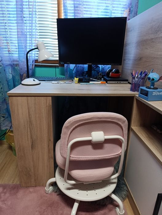 Детско легло със скрин и бюро, комплект