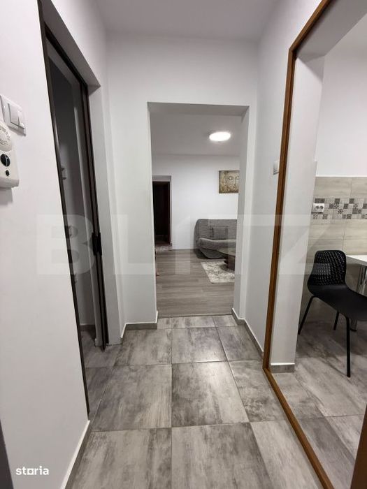 Apartament de inchiriat, 50 mp, 2 camere, mobilat, zona Tiglina 2
