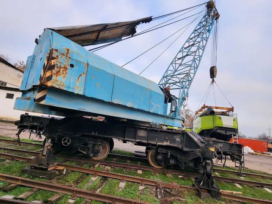Temir yoʻl kran SOTILADI, EDK-300, 60 tonna koʻtaradi кран ЖД