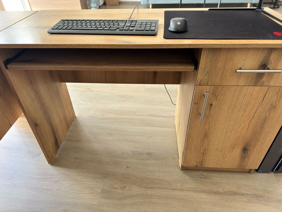 Birou din pal, culoarea stejarului, 120x50x75