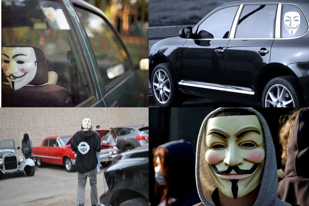 Masca Hacker! Halloween, material durabil. Noi ambalate!
