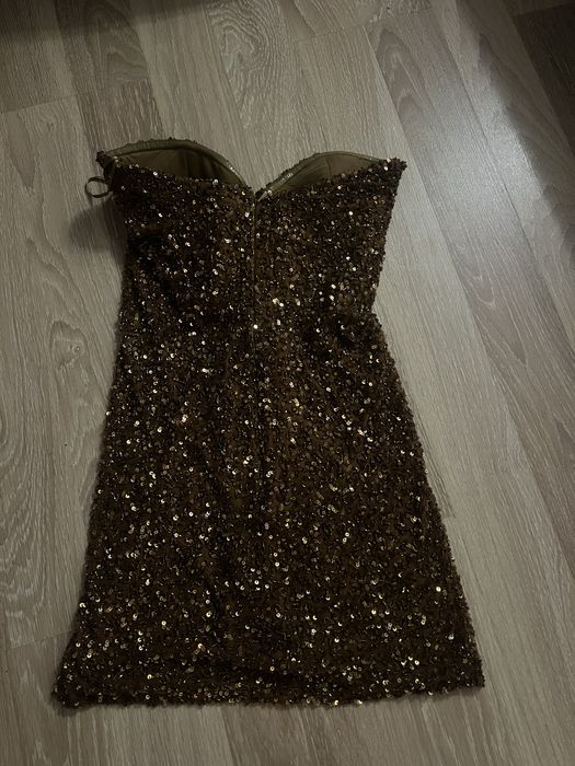 Бутикова Официална рокля с пайети Retrofete