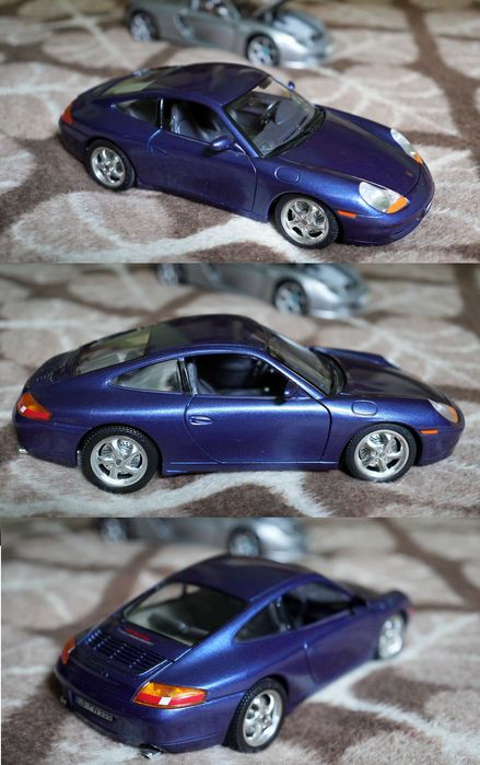 2 modele PORSCHE 911, Carrera GT (BBurago, Maisto)