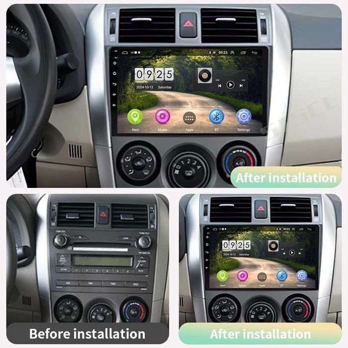 Toyota Corolla E140, E150 2006 - 2011  Мултимедия Навигация Android