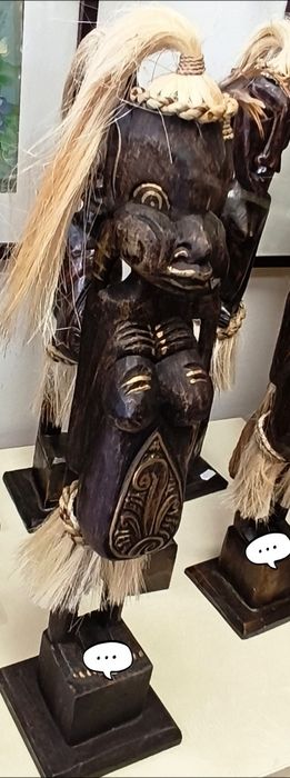 Statuete lemn / arta africană h 50 cm