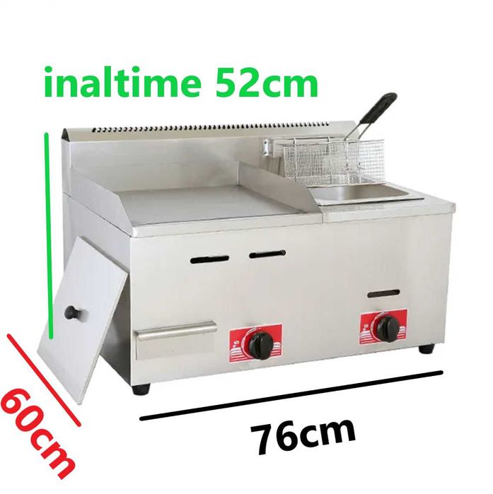 Plita pe gaz 2 in 1 : plita+ friteuza TRANSPORT GRATUIT