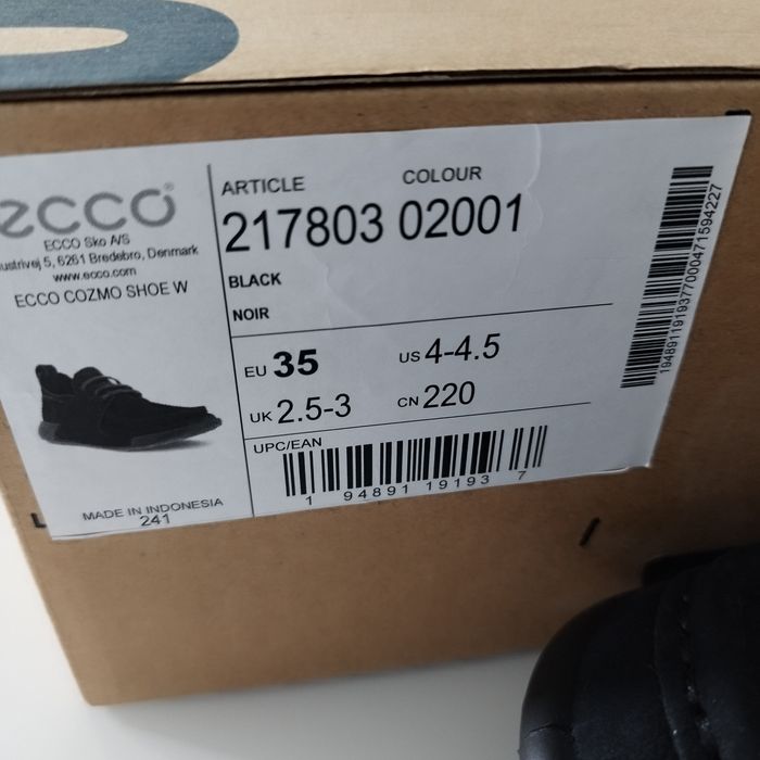 Новые фирменные детские ботинки ECCO 35р.