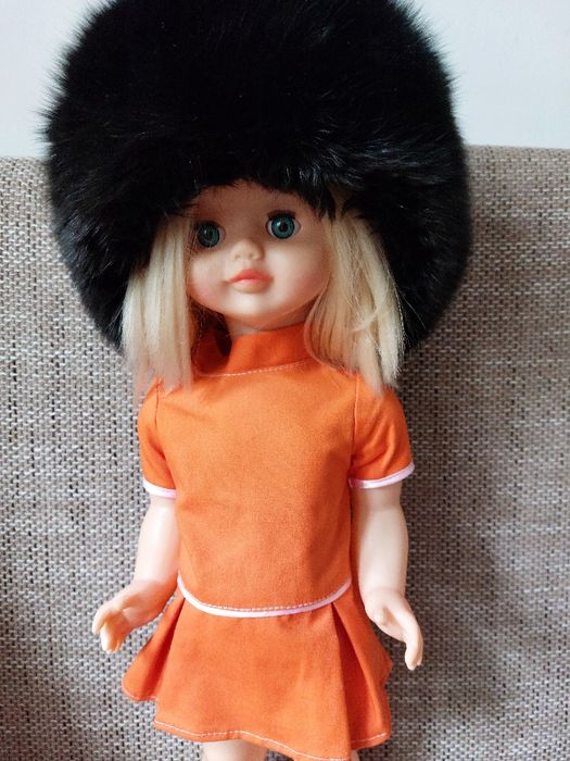 Caciula din blana de vulpe si calota din blana de nurca plus cadou