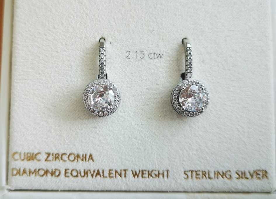 Сребърни висящи обеци 925