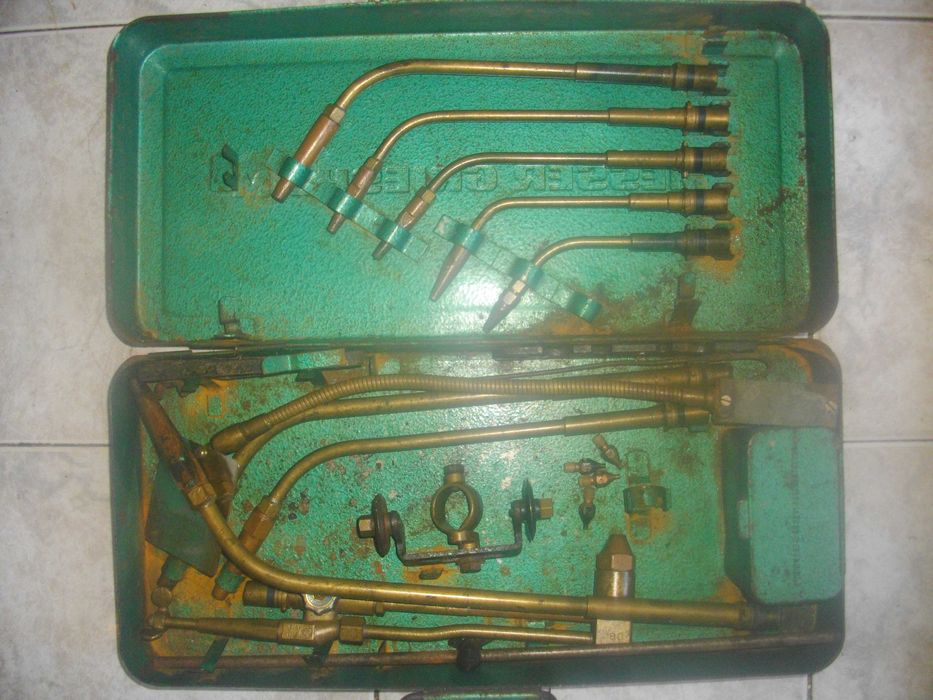 Комплект Резак Газопламъчно Рязане Заваряне Оксижен Кислород Ацетилен