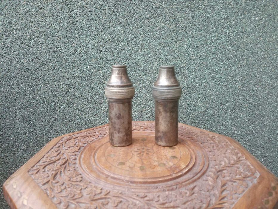 Ретро антикварни медицин. съдове от мед за стерилизиране на мед. игли.