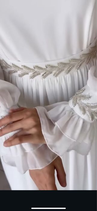 Белое платье 48 размер