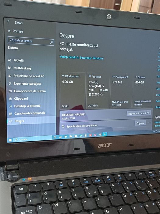 Laptop Acer procesor I5