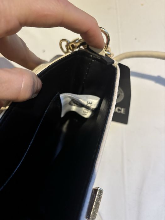 versace чанта нова екрю