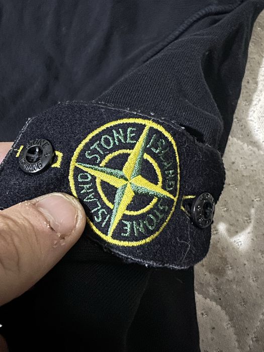 Stone Island Logo-Patch Hoodie  мъжки суичър оригинал