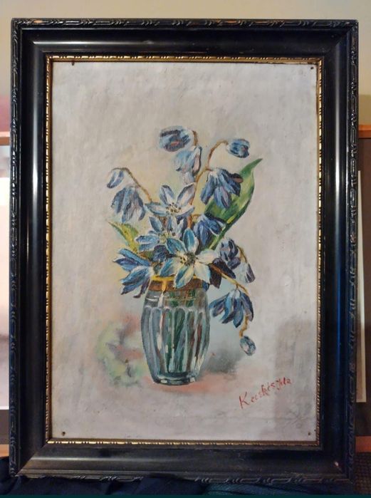 Tablou semnat, rama lemn