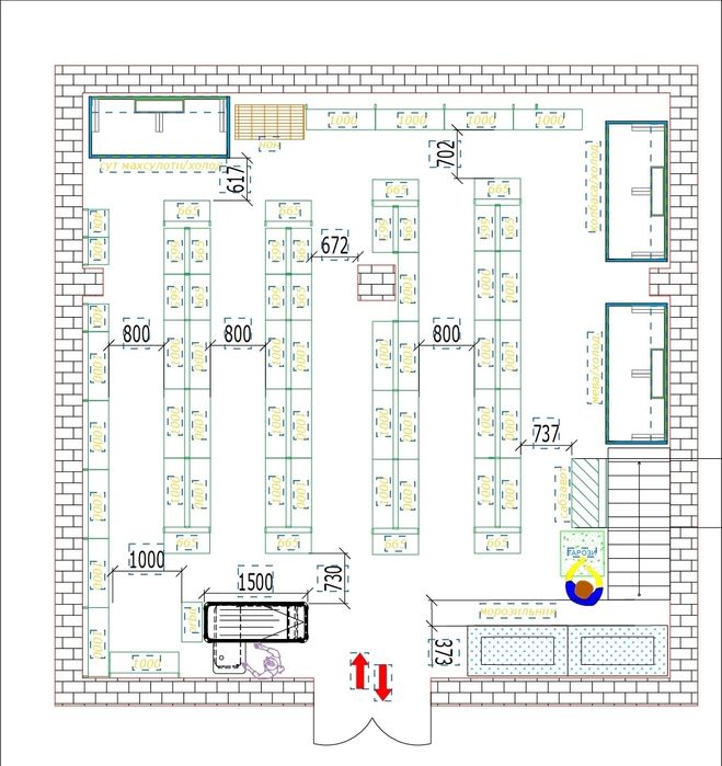 Магазинлар учун чизмалар