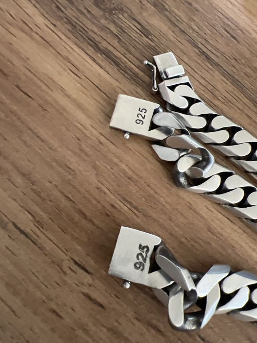 Цепь+ бралсет из серебра