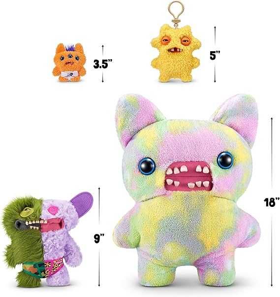Fuggler Misfit Monsters 23 см Забавна плюшена играчка грозно чудовище (Граф Underoo