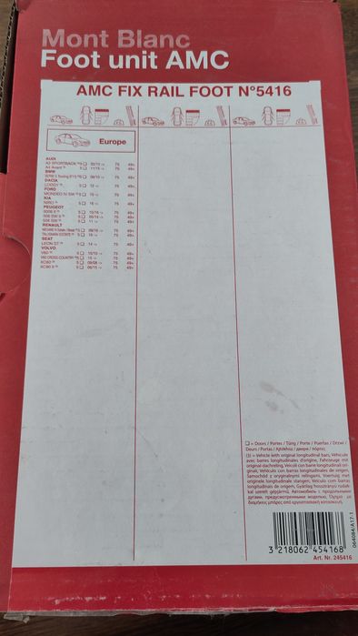 Kit bare transversale Mont Blanc AMC 5416