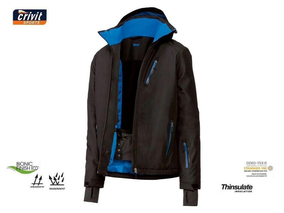 Crivit (Германия) оригинальная мембранная непромокаемая лыжная куртка