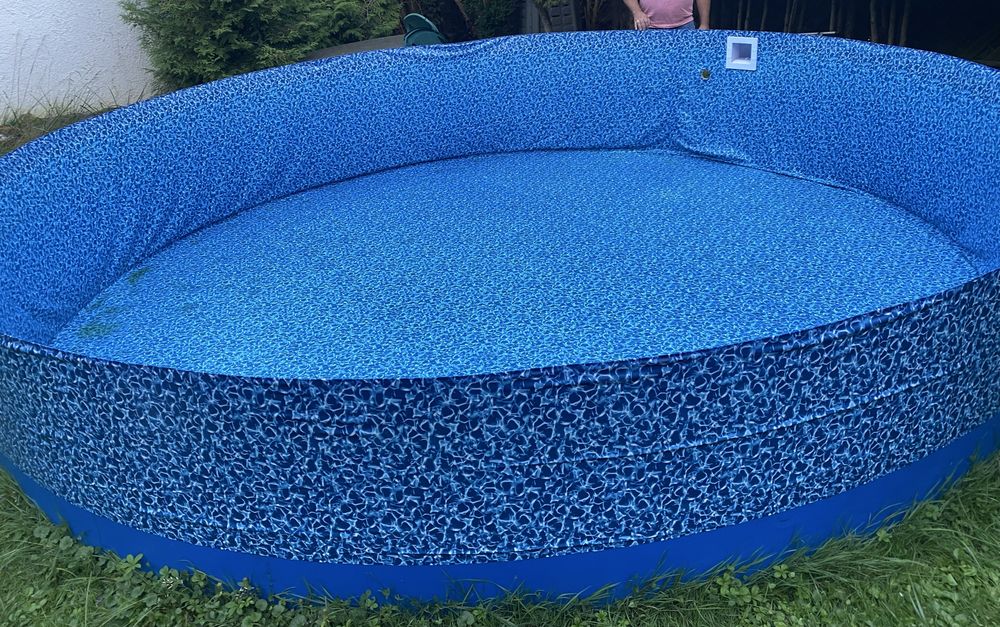 Piscina otel cu liner 5mx1,2m