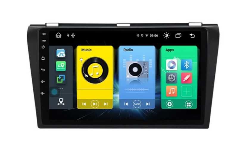 9-инчова мултимедия за Mazda 3 (2003–2009) +камера , CarPlay, GPS