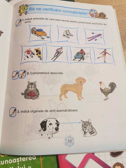 Lot caiete de lucru, manual cu cd și culegere, noi, clasa 1