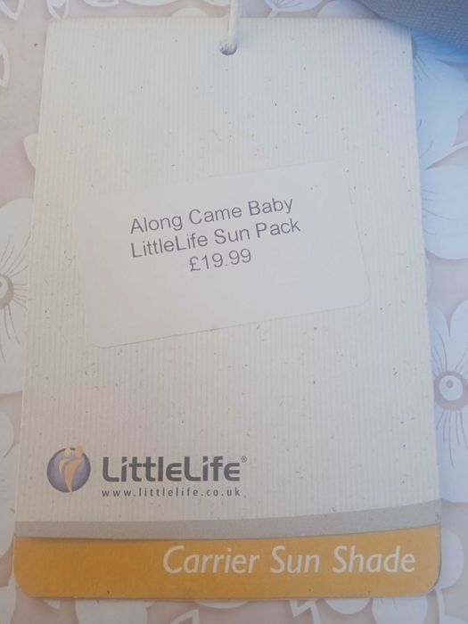 НОВ LittleLife Сенник за раница за носене на деца