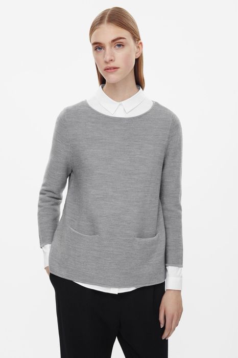 COS пуловер 100% вълна