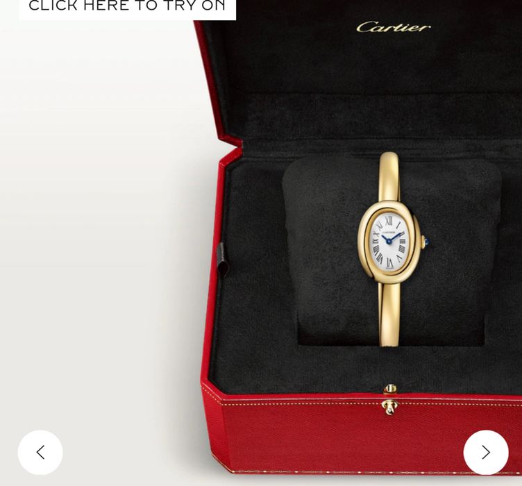Часы Cartier Baignoire 16, 17 рр