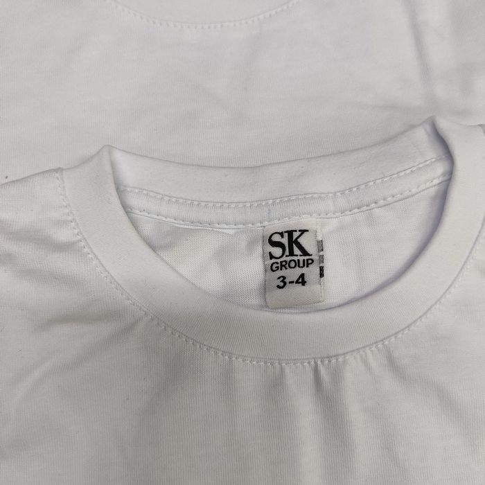 Футболка белая детская хлопок