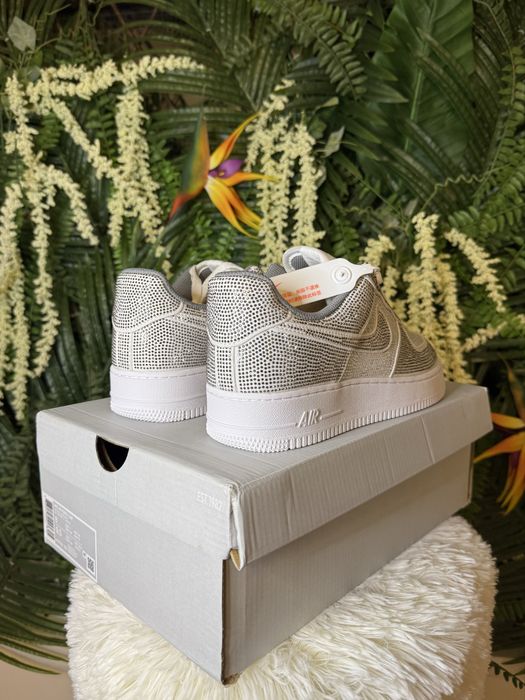 Nike Air Force 1 White Iced Out